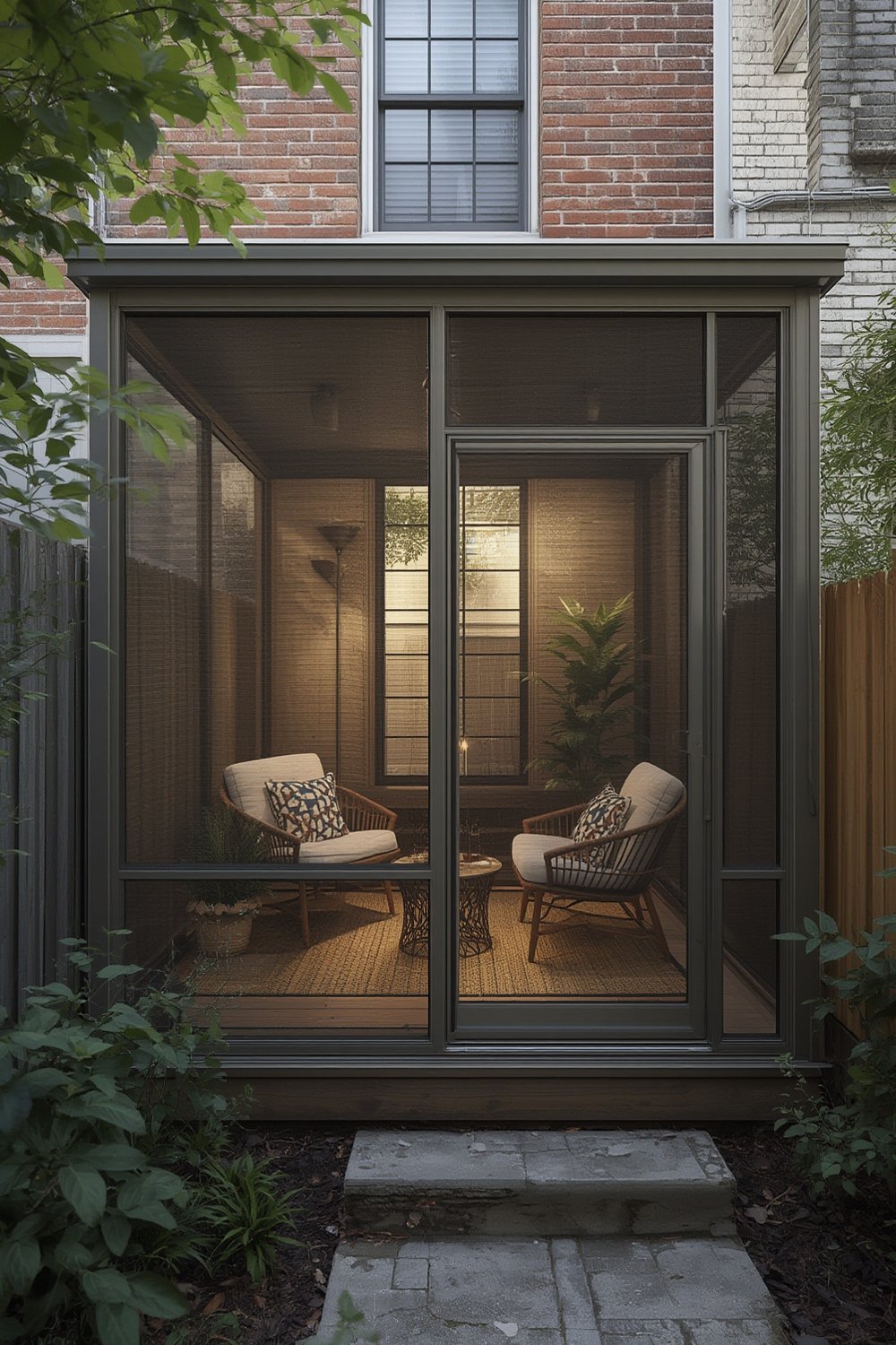 Small screened-in porch - Illustration 1