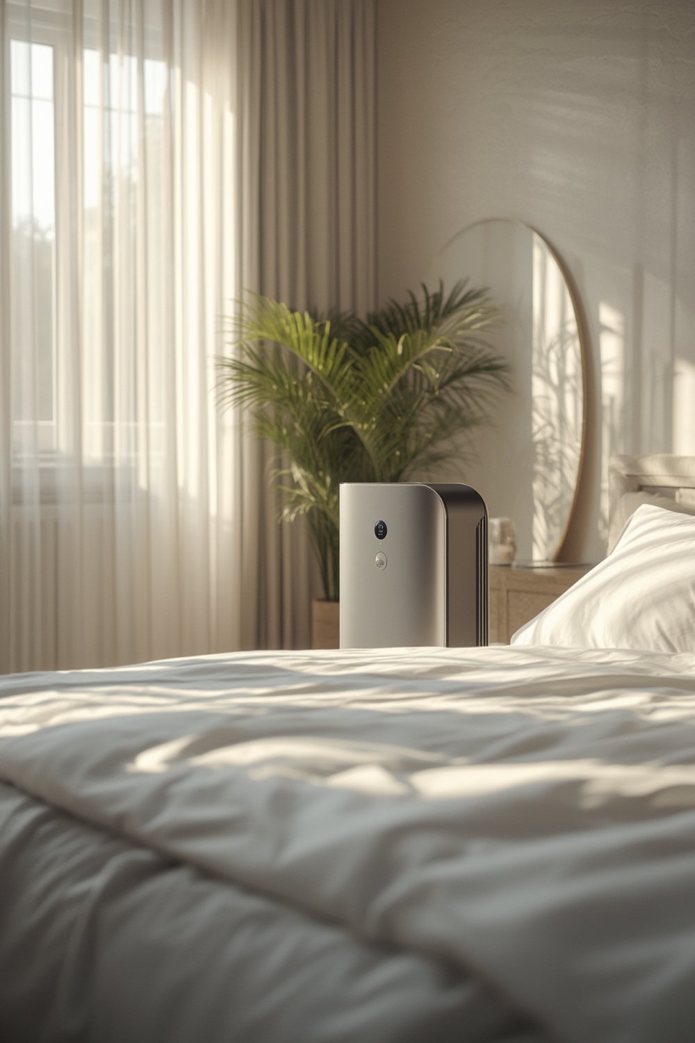 HEPA purifier for bedroom, Blueair Blue Pure 511 in use