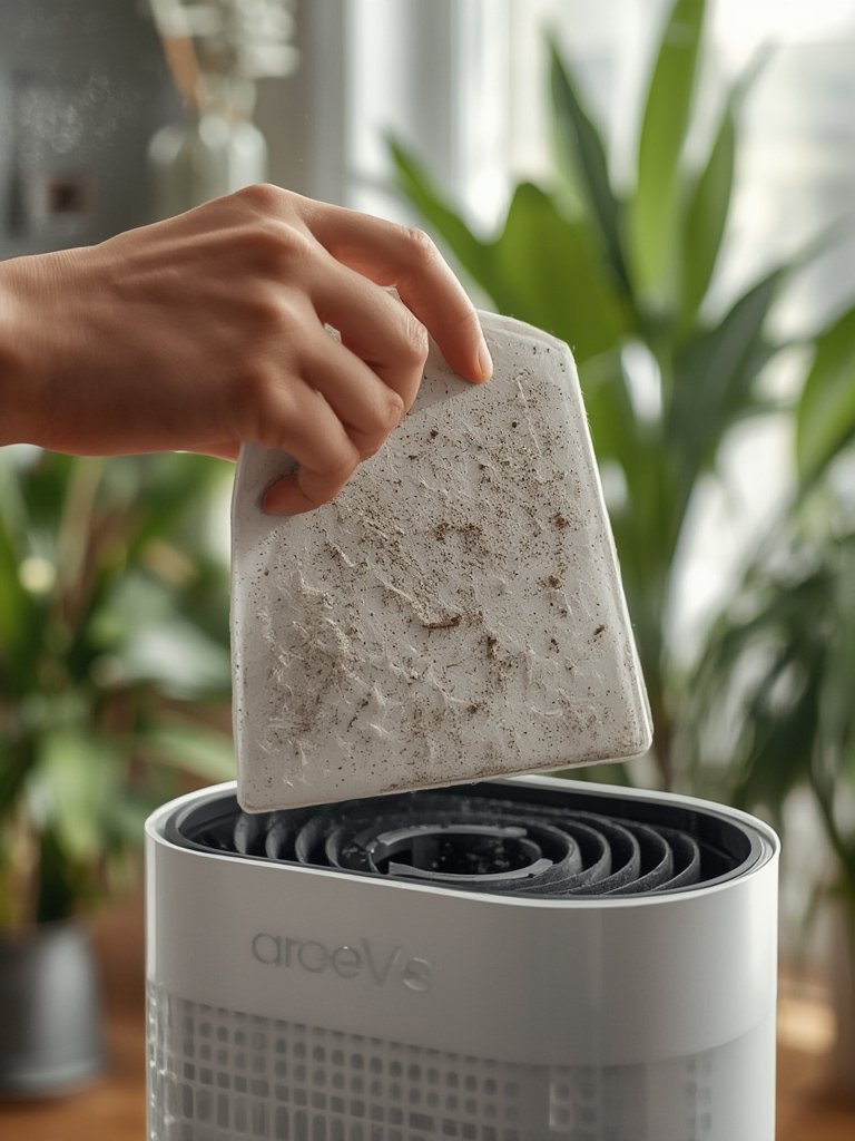 pet dander removal with specialized air filter in a pet owner's home