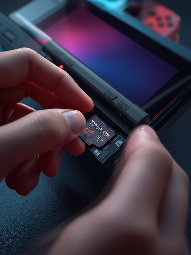 Nintendo Switch 2 with microSD Express Card inserted – Best Gaming Accessories