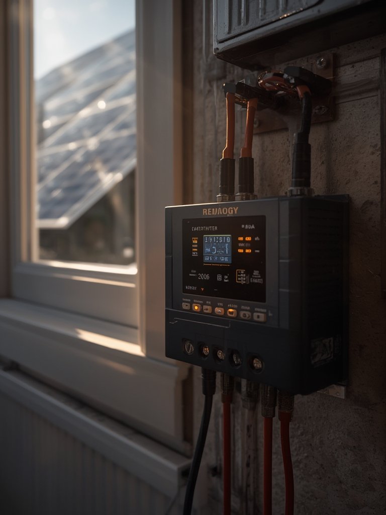 PWM controller installed in off-grid solar system