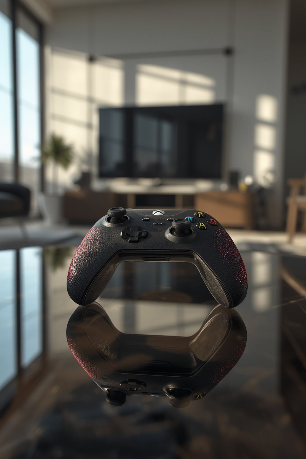 Xbox Controller Heart Breaker Edition in vibrant pink, purple and blue design