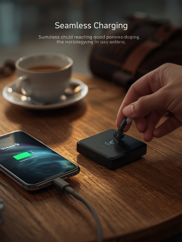 portable charger with fast charging display