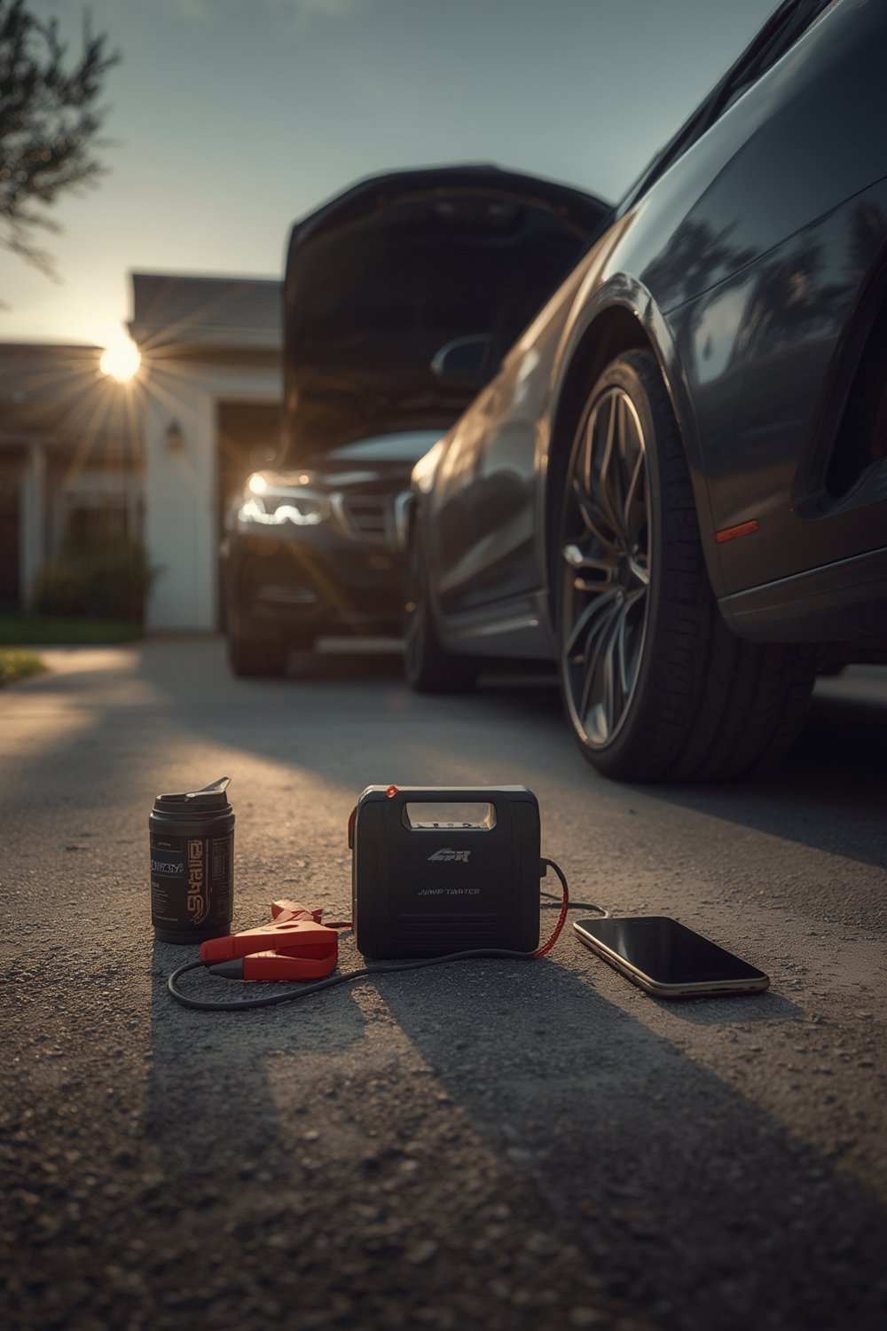 jump starter recharging vehicle battery