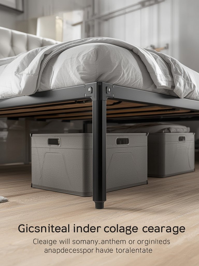 Metal twin bed frame, underbed storage with drawers and sturdy headboard, NEWBULIG industrial bed design