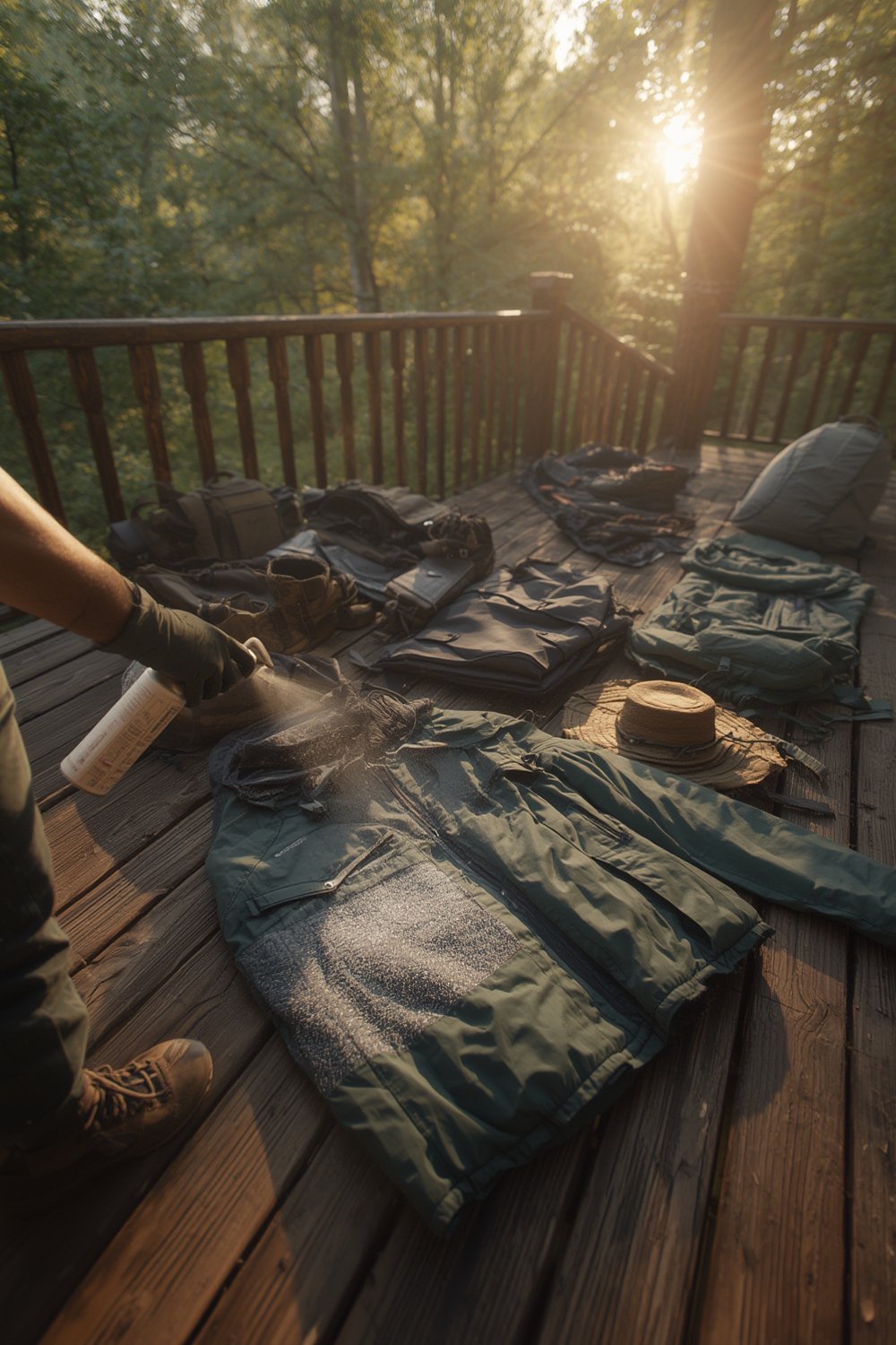 permethrin spray on outdoor gear