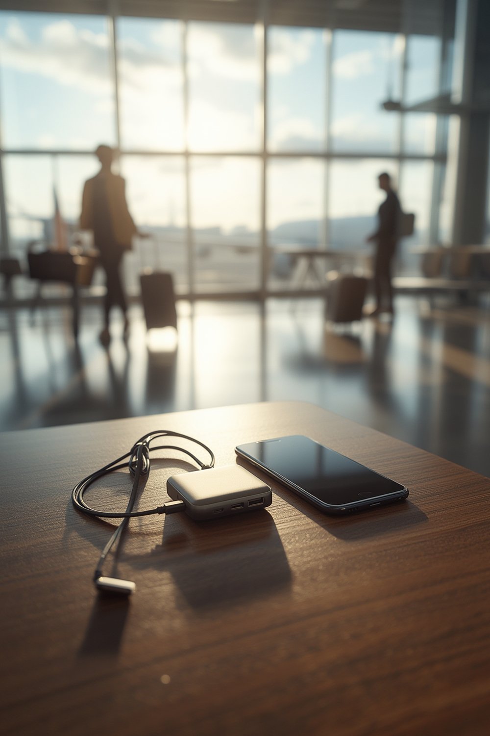 portable charger in use with multiple devices