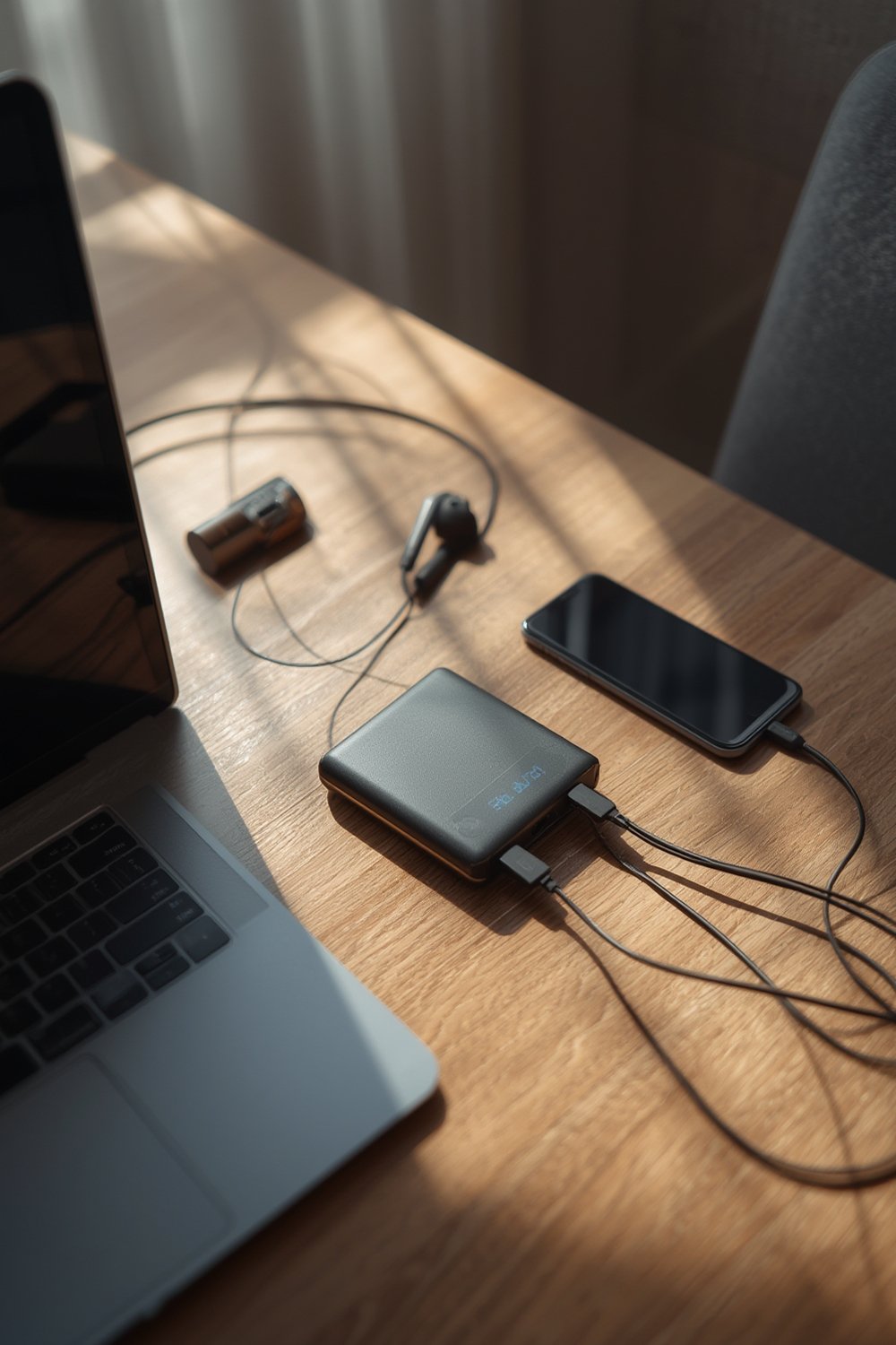 portable charger powering multiple devices laptops smartphones