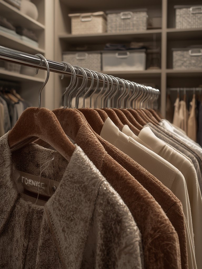 Velvet Hangers: 10 Ultimate Secrets For Amazing Closet Organization 2026 2 space saving hangers compressing multiple garments in organized closet