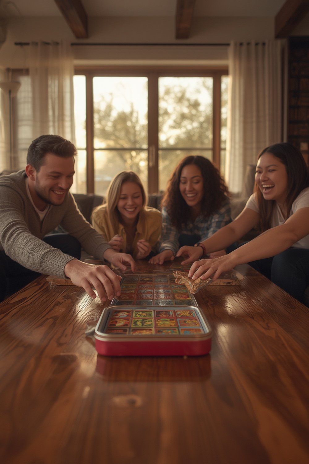 taco burrito collectors tin family card game