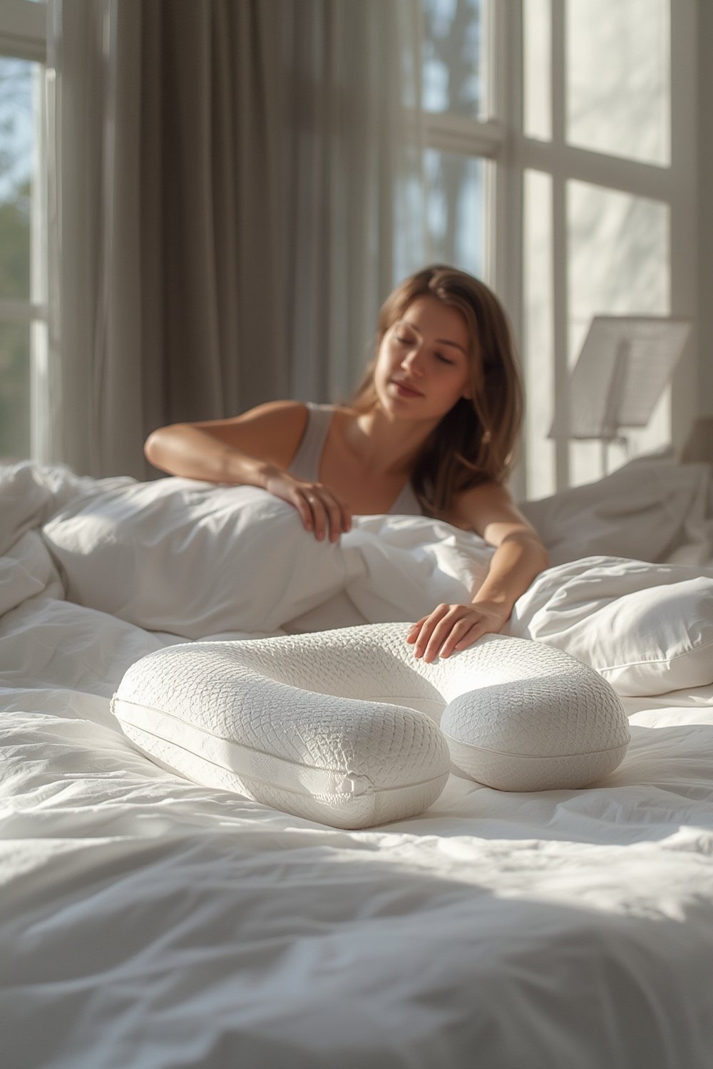 cervical pillow sleep support ergonomic memory foam